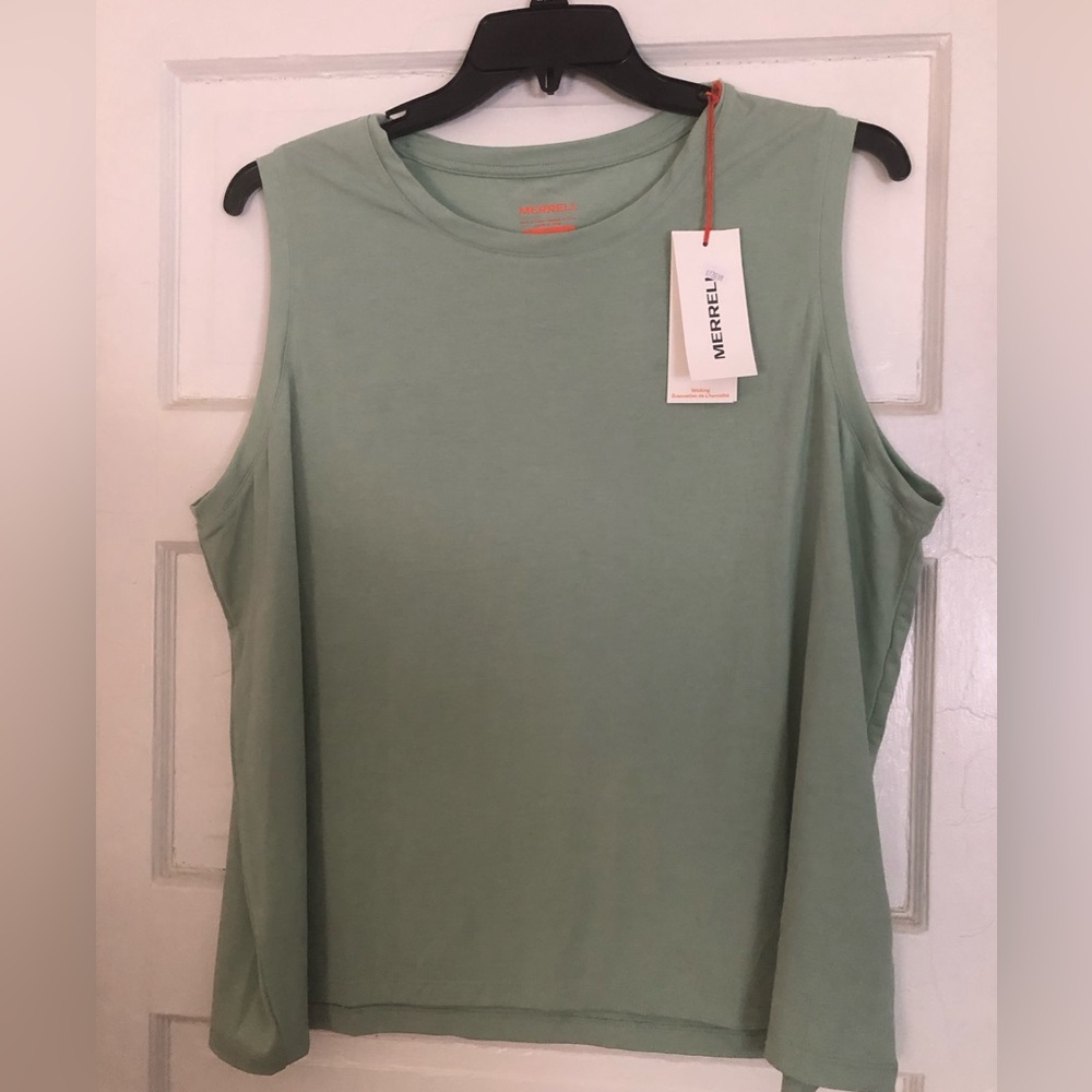 Merrell Women's Mint Sleeveless Tee sz XXL tank top new with tags